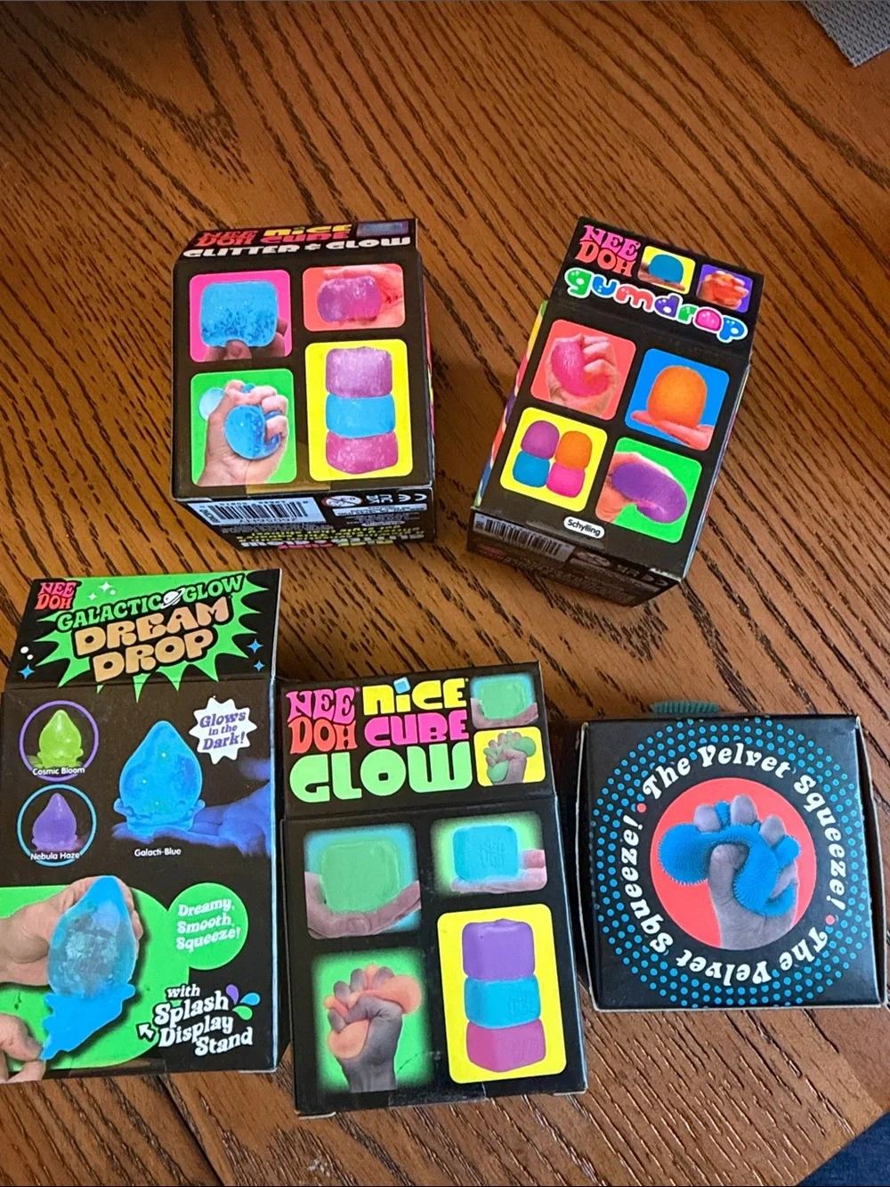💙💚NEE DOH LOT 💚💙 Assorted Squishy Toys - Set of 5 NIB